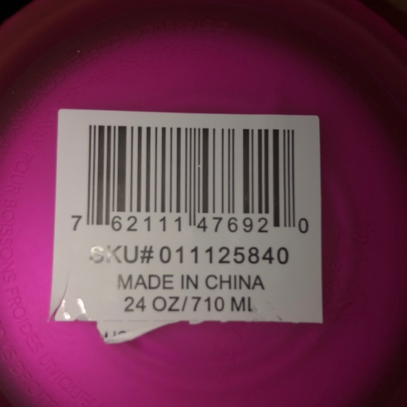 STARBUCKS retired hot/fuchsia pink cup - Picture 3 of 3